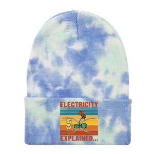 Electricity Explained Tie Dye 12in Knit Beanie