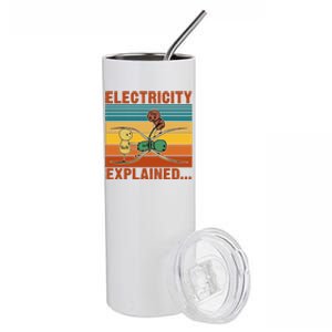 Electricity Explained Stainless Steel Tumbler