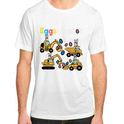 Eggscavator Easter Egg Hunt Construction Trucks Adult ChromaSoft Performance T-Shirt