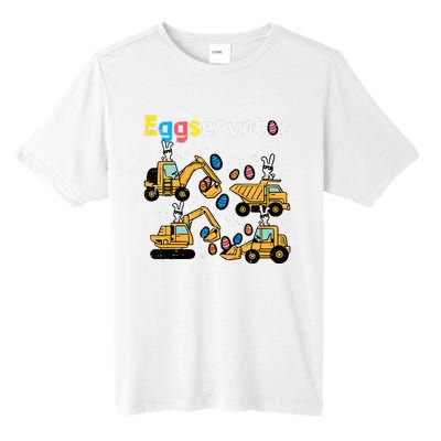 Eggscavator Easter Egg Hunt Construction Trucks Tall Fusion ChromaSoft Performance T-Shirt