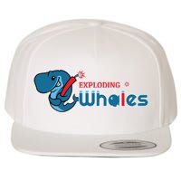 Eugene Emeralds Exploding Whales Wool Snapback Cap