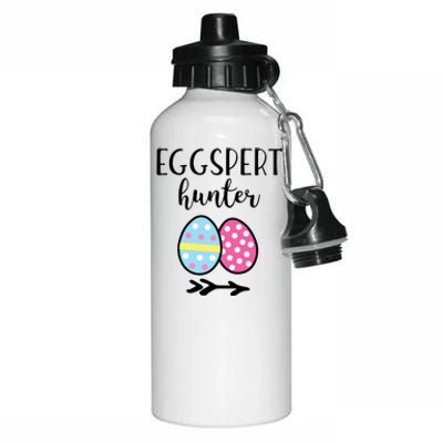 Easter Eggspert Egg Hunter Funny Pun Gift Aluminum Water Bottle 