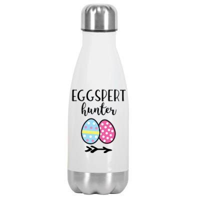 Easter Eggspert Egg Hunter Funny Pun Gift Stainless Steel Insulated Water Bottle