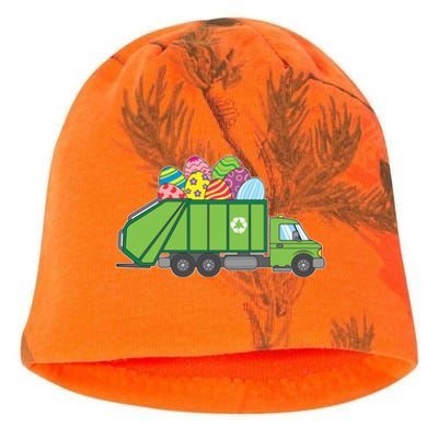 Easter Eggs Funny Garbage Truck Gift Idea Gift Kati - Camo Knit Beanie