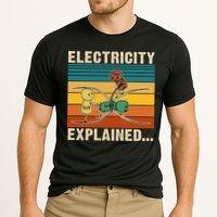 Electricity Explained Funny Gift Cooling Performance Crew T-Shirt