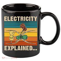 Electricity Explained Funny Gift 11oz C Handle Ceramic Mug