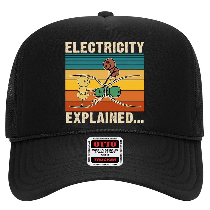 Electricity Explained Funny Gift Trucker Hat