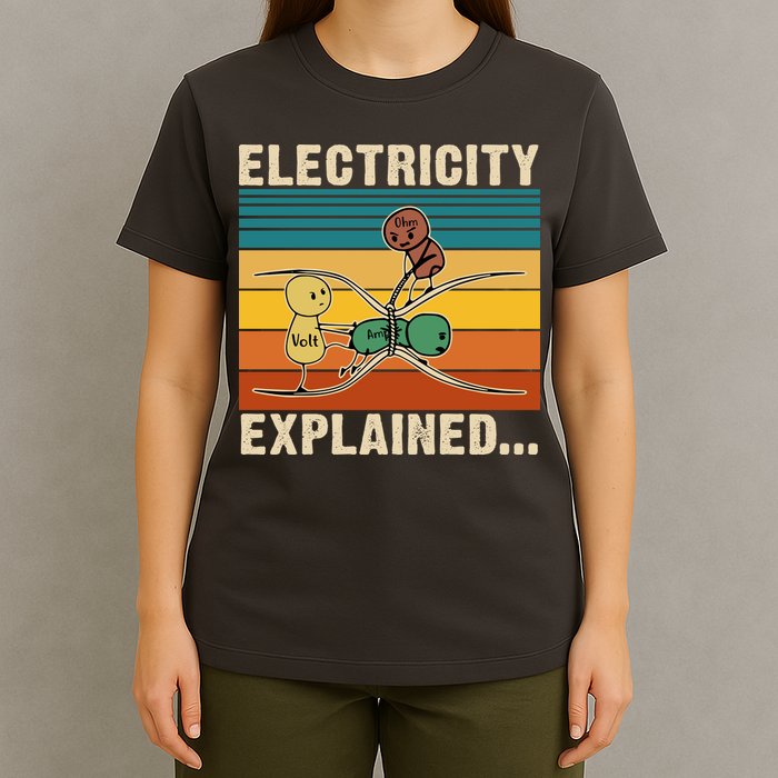 Electricity Explained Funny Gift T-Shirt