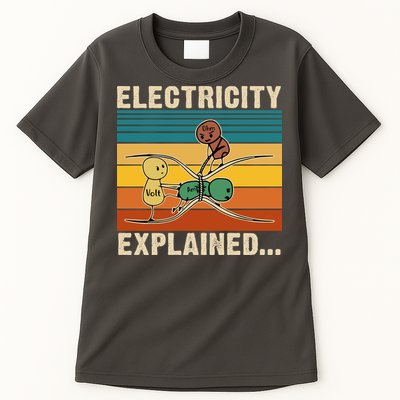 Electricity Explained Funny Gift Tall T-Shirt