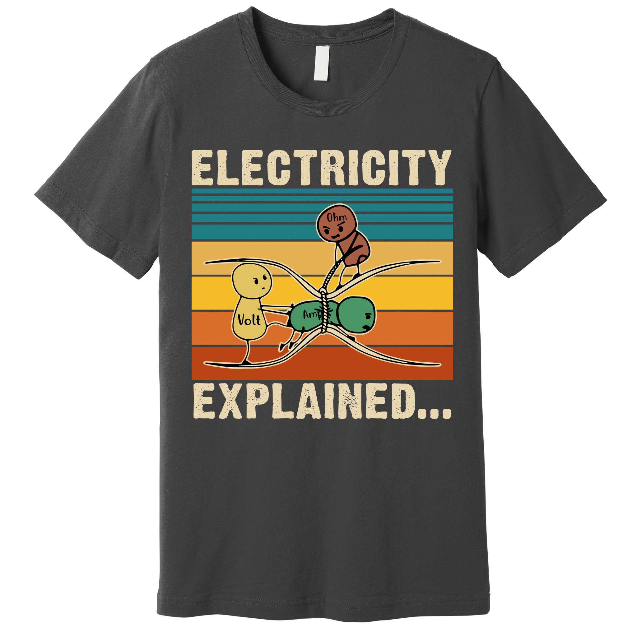 Electricity Explained Funny Gift Premium T-Shirt