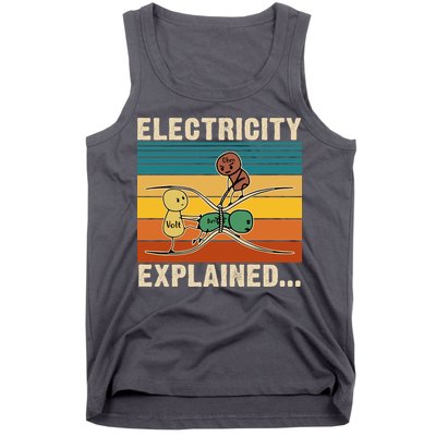 Electricity Explained Funny Gift Tank Top