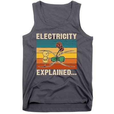 Electricity Explained Funny Gift Tank Top