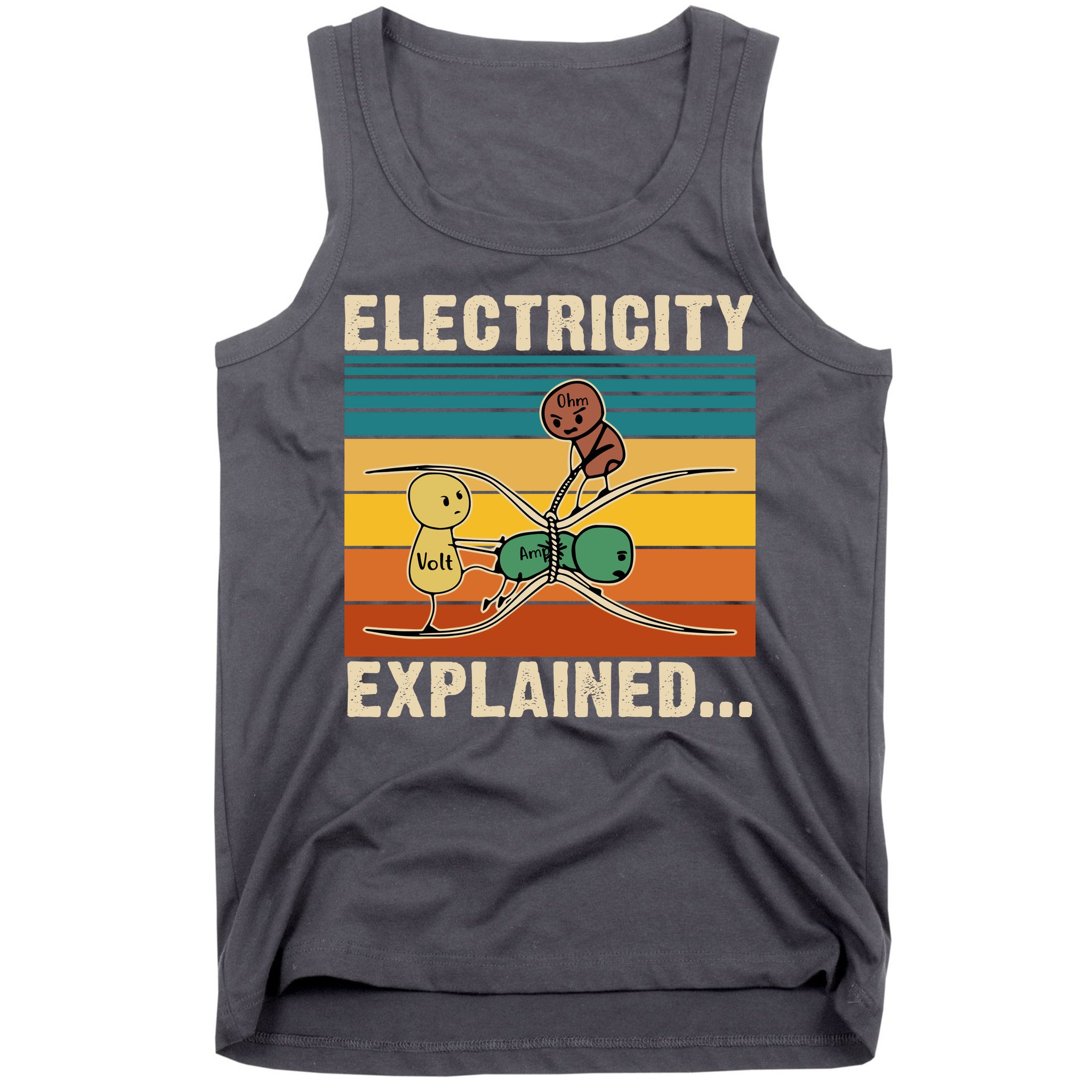 Electricity Explained Funny Gift Tank Top