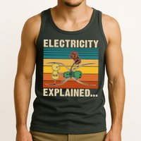 Electricity Explained Funny Gift Tank Top