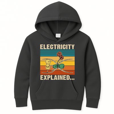 Electricity Explained Funny Gift Kids Hoodie
