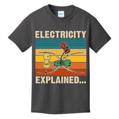 Electricity Explained Funny Gift Kids T-Shirt