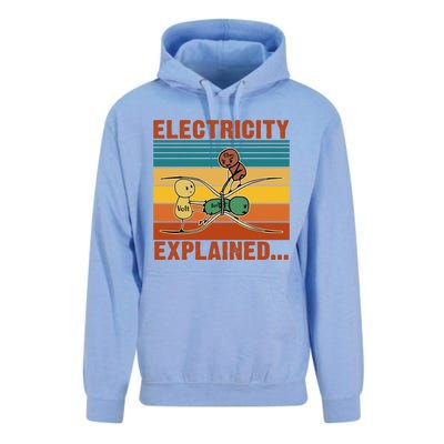 Electricity Explained Funny Gift Unisex Surf Hoodie