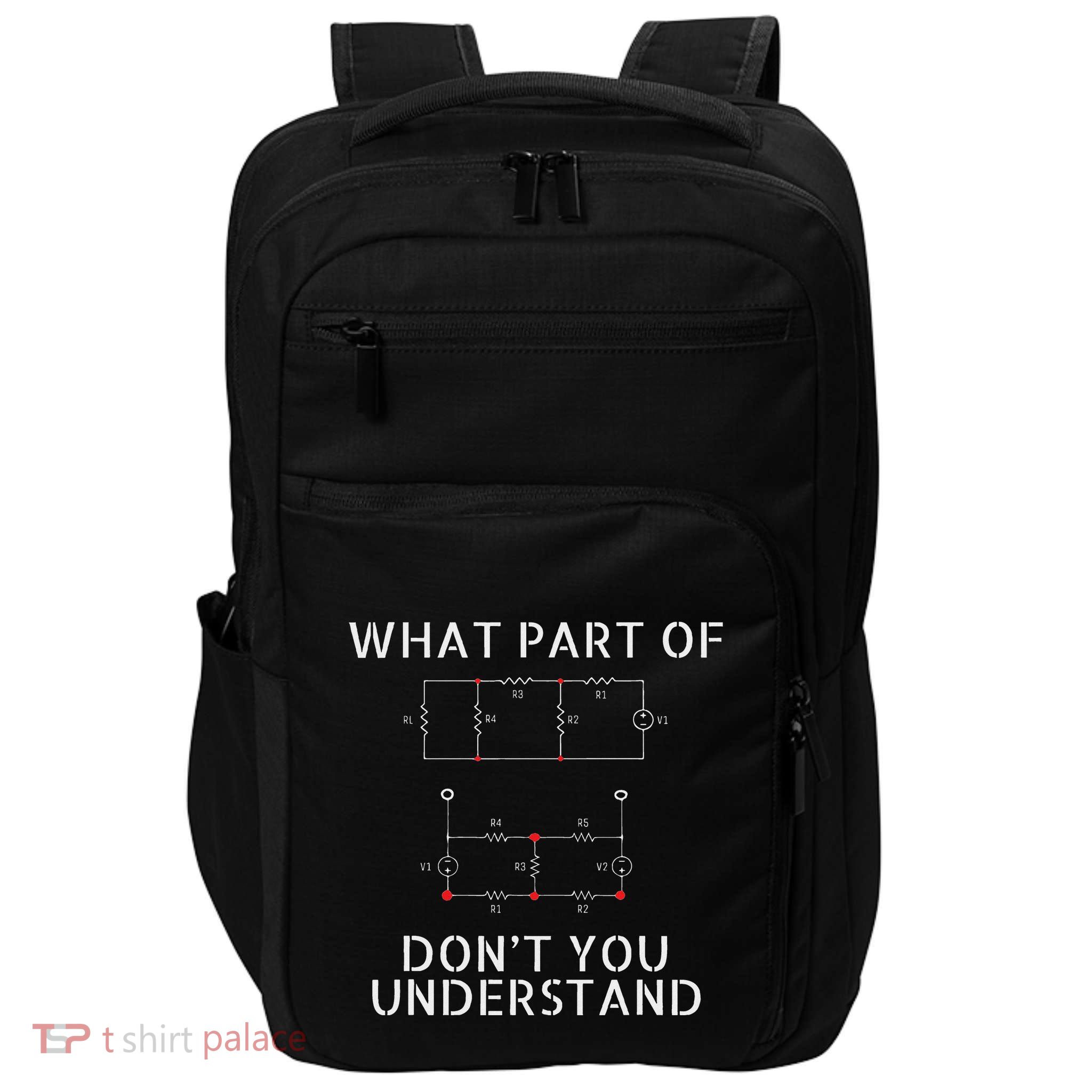 Electrical Engineer Funny Engineering Sarcasm Impact Tech Backpack