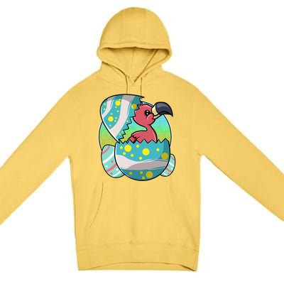 Easter Egg Flamingo Kawaii For Flamingo Lover Funny Gift Premium Pullover Hoodie