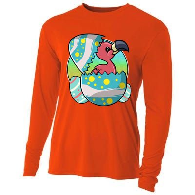 Easter Egg Flamingo Kawaii For Flamingo Lover Funny Gift Cooling Performance Long Sleeve Crew