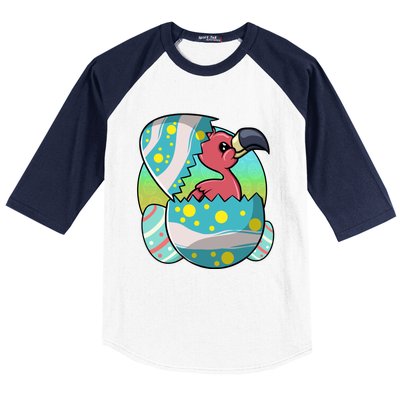 Easter Egg Flamingo Kawaii For Flamingo Lover Funny Gift Baseball Sleeve Shirt