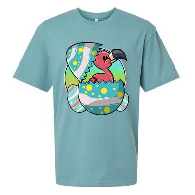 Easter Egg Flamingo Kawaii For Flamingo Lover Funny Gift Sueded Cloud Jersey T-Shirt