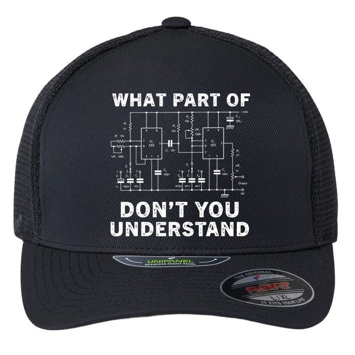 Electrical Engineer Funny Engineering Sarcasm Flexfit Unipanel Trucker Cap