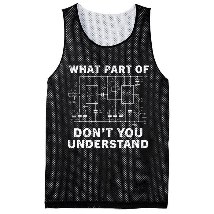 Electrical Engineer Funny Engineering Sarcasm Mesh Reversible Basketball Jersey Tank