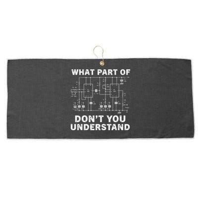 Electrical Engineer Funny Engineering Sarcasm Large Microfiber Waffle Golf Towel