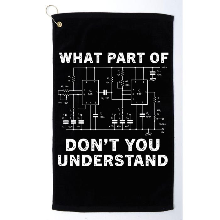 Electrical Engineer Funny Engineering Sarcasm Golf Towel