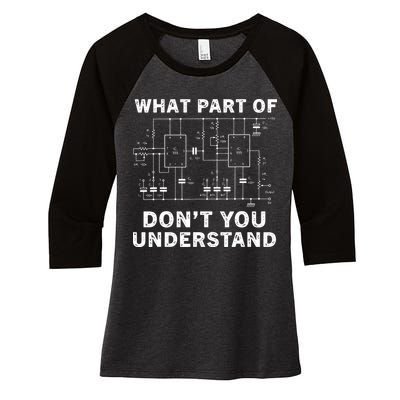 Electrical Engineer Funny Engineering Sarcasm Women's Tri-Blend 3/4-Sleeve Raglan Shirt