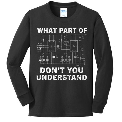 Electrical Engineer Funny Engineering Sarcasm Kids Long Sleeve Shirt