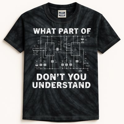 Electrical Engineer Funny Engineering Sarcasm Kids Tie-Dye T-Shirt