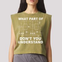 Electrical Engineer Funny Engineering Sarcasm Garment-Dyed Women's Muscle Tee