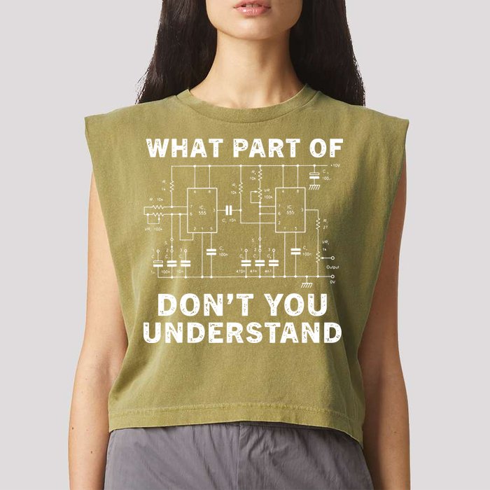 Electrical Engineer Funny Engineering Sarcasm Garment-Dyed Women's Muscle Tee