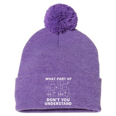 Electrical Engineer Funny Engineering Sarcasm Pom Pom 12in Knit Beanie