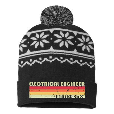 ELECTRICAL ENGINEER Funny Job Title Birthday Worker Idea USA-Made Snowflake Beanie