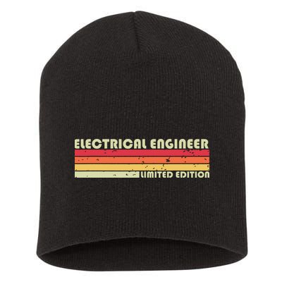 ELECTRICAL ENGINEER Funny Job Title Birthday Worker Idea Short Acrylic Beanie