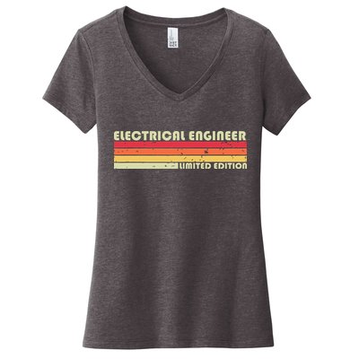 ELECTRICAL ENGINEER Funny Job Title Birthday Worker Idea Women's V-Neck T-Shirt