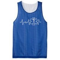 Ems Emt First Responder Heartbeat Hero Novelty Great Gift Mesh Reversible Basketball Jersey Tank