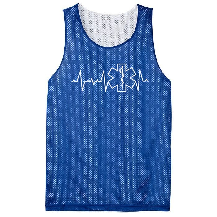 Ems Emt First Responder Heartbeat Hero Novelty Great Gift Mesh Reversible Basketball Jersey Tank