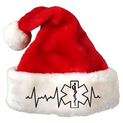 Ems Emt First Responder Heartbeat Hero Novelty Great Gift Premium Christmas Santa Hat