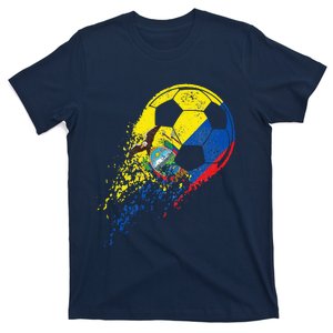 Ecuador Ecuadorian Flag Fan Pride Soccer Player T-Shirt