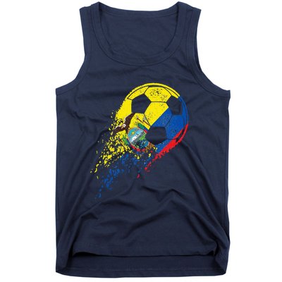 Ecuador Ecuadorian Flag Fan Pride Soccer Player Tank Top