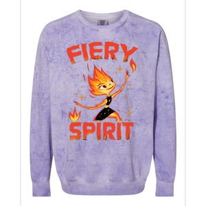 Elemental Ember Fiery Spirit Colorblast Crewneck Sweatshirt