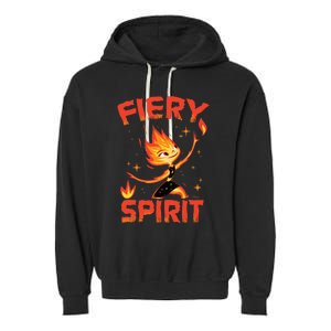 Elemental Ember Fiery Spirit Garment-Dyed Fleece Hoodie