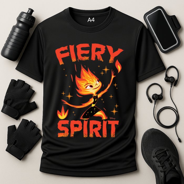 Elemental Ember Fiery Spirit Cooling Performance Crew T-Shirt