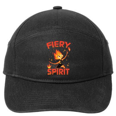 Elemental Ember Fiery Spirit 7-Panel Snapback Hat