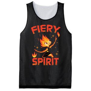 Elemental Ember Fiery Spirit Mesh Reversible Basketball Jersey Tank