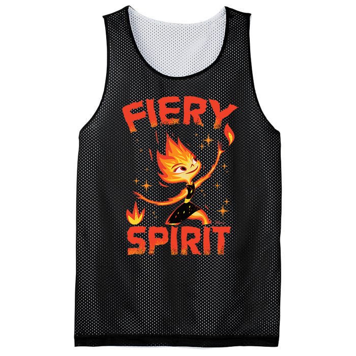 Elemental Ember Fiery Spirit Mesh Reversible Basketball Jersey Tank